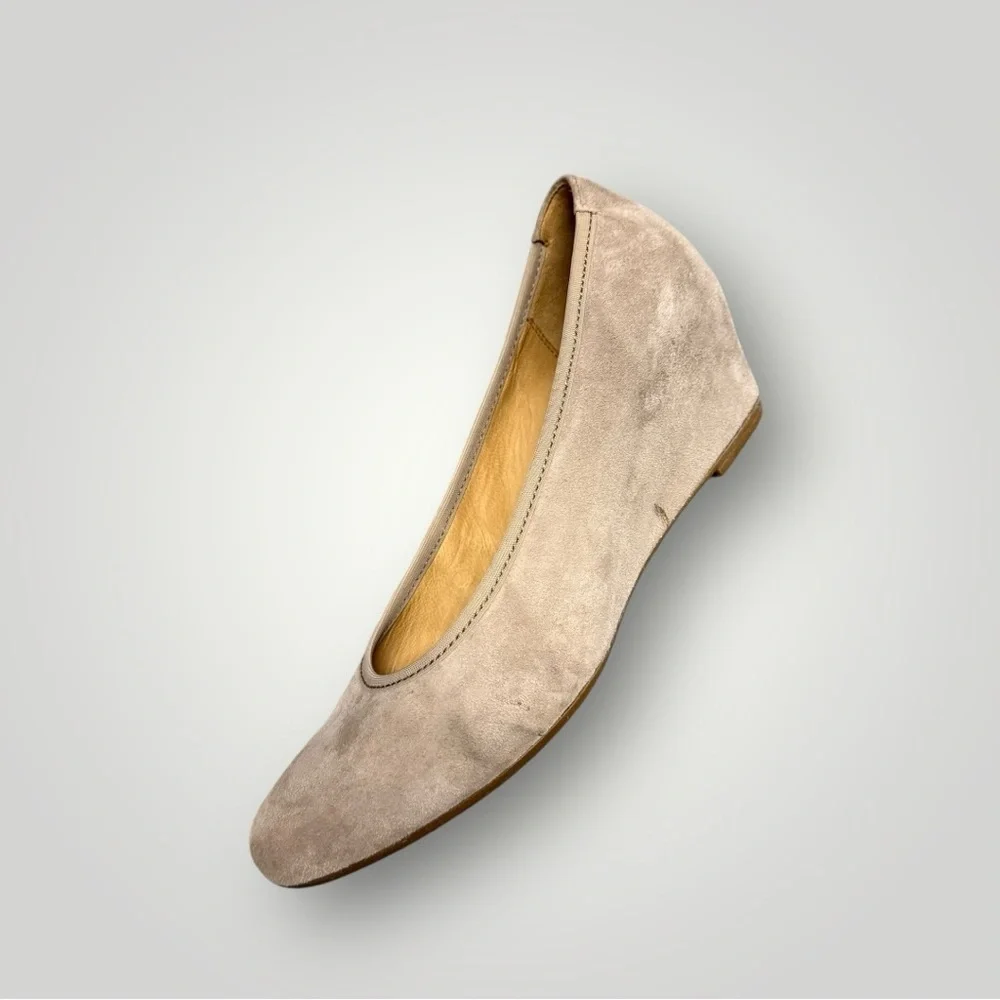 Gabor Chloe Ballet Wedge Tan Sz UK‎ 5 US 7.5